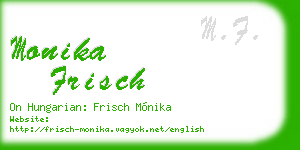 monika frisch business card