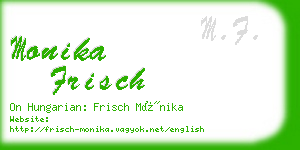 monika frisch business card